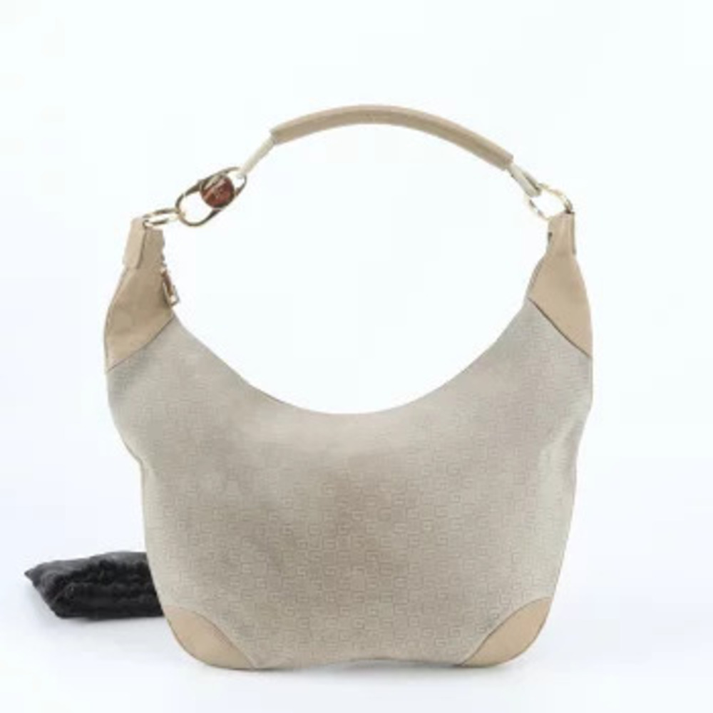 Gucci GG Monogram Hobo Leather Hobo Bag Shoulder Handbag